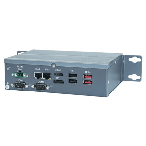 ARBOR SB-122-2J64 Fanless Computer with Intel Elkhart Lake J6412 CPU, 1x 2.5 GbE LAN, 1x GbE LAN, 4 GB memory, multiple I/O